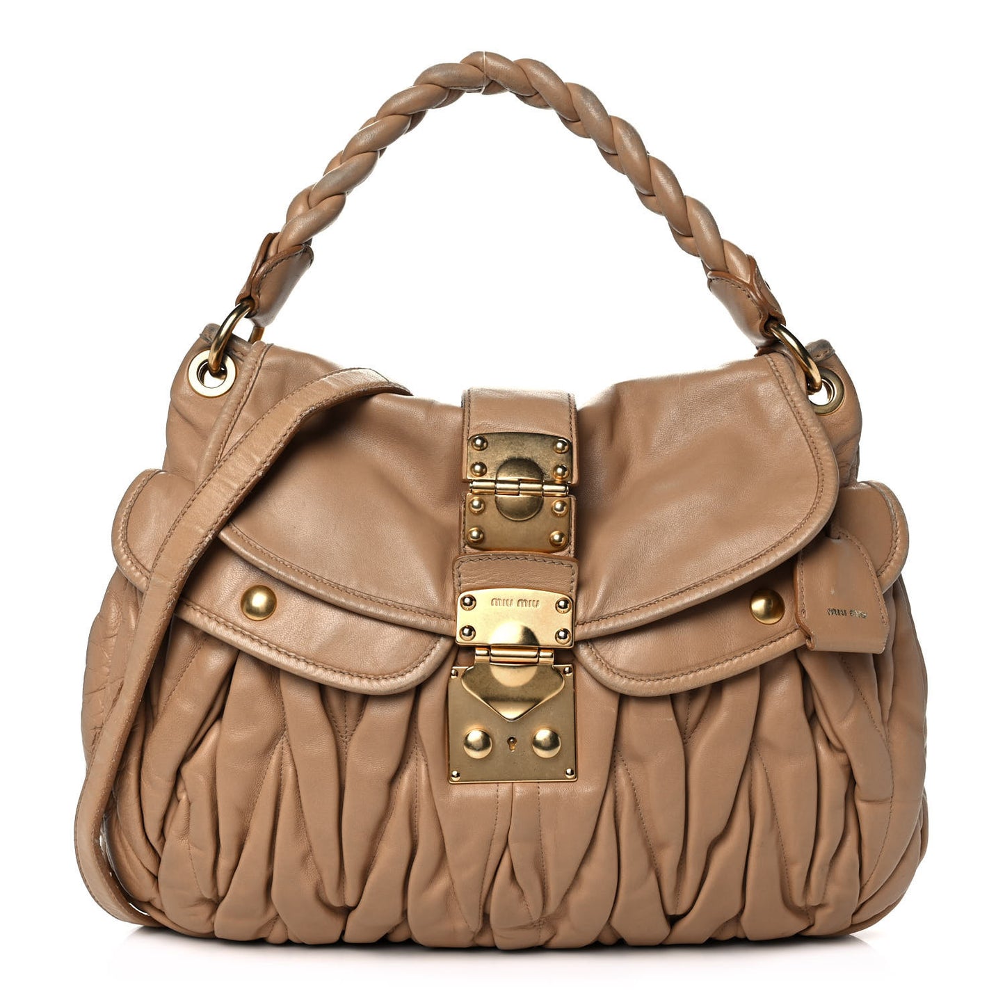 Nappa Matelasse Coffer Hobo Cammeo