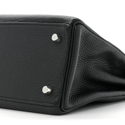 Hermes Taurillon Clemence Kelly Retourne 28 Black 8 of 17