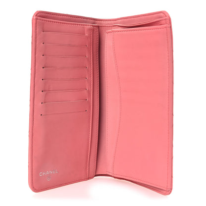 Chanel Lambskin Quilted Yen Wallet Pink 5 of 14