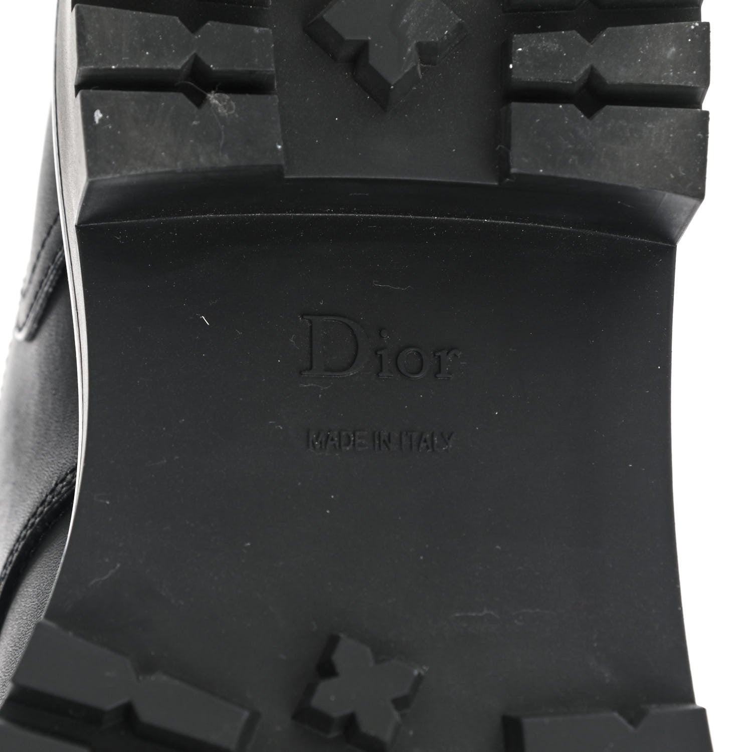 Christian Dior Calfskin Technical Fabric D-Major Ankle Boots 39.5 Black Taupe 7 of 8
