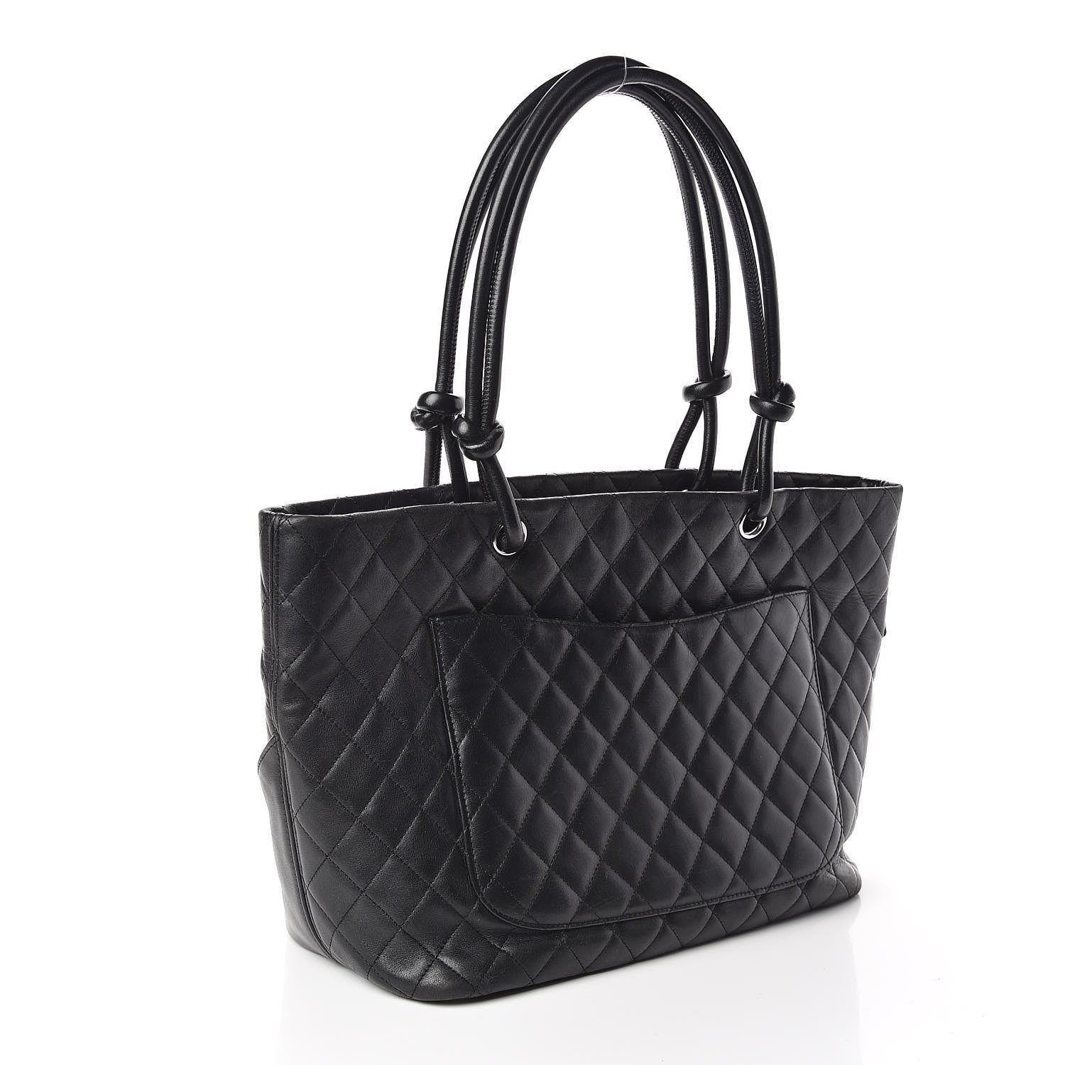 Chanel Calfskin Quilted Large Cambon Tote Black 3 of 13