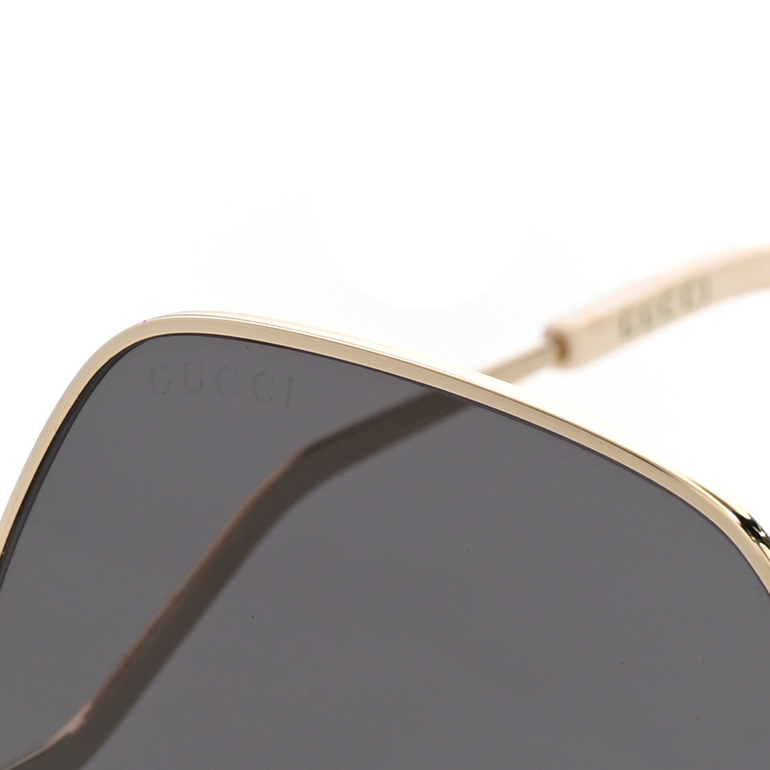 Gucci Metal Frame Sunglasses GG0972S Gold Brown 7 of 9