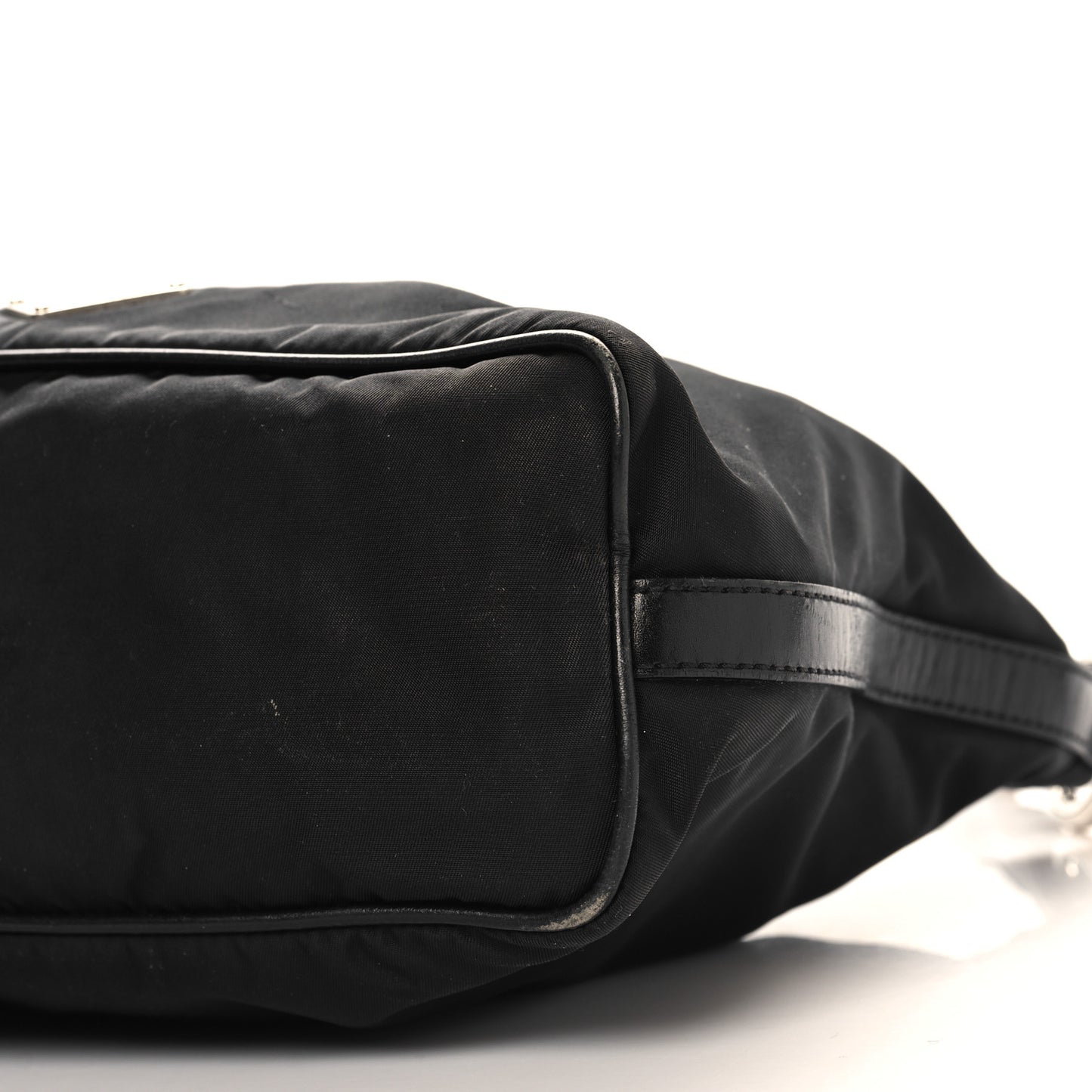 Tessuto Nylon Vitello Hobo Black