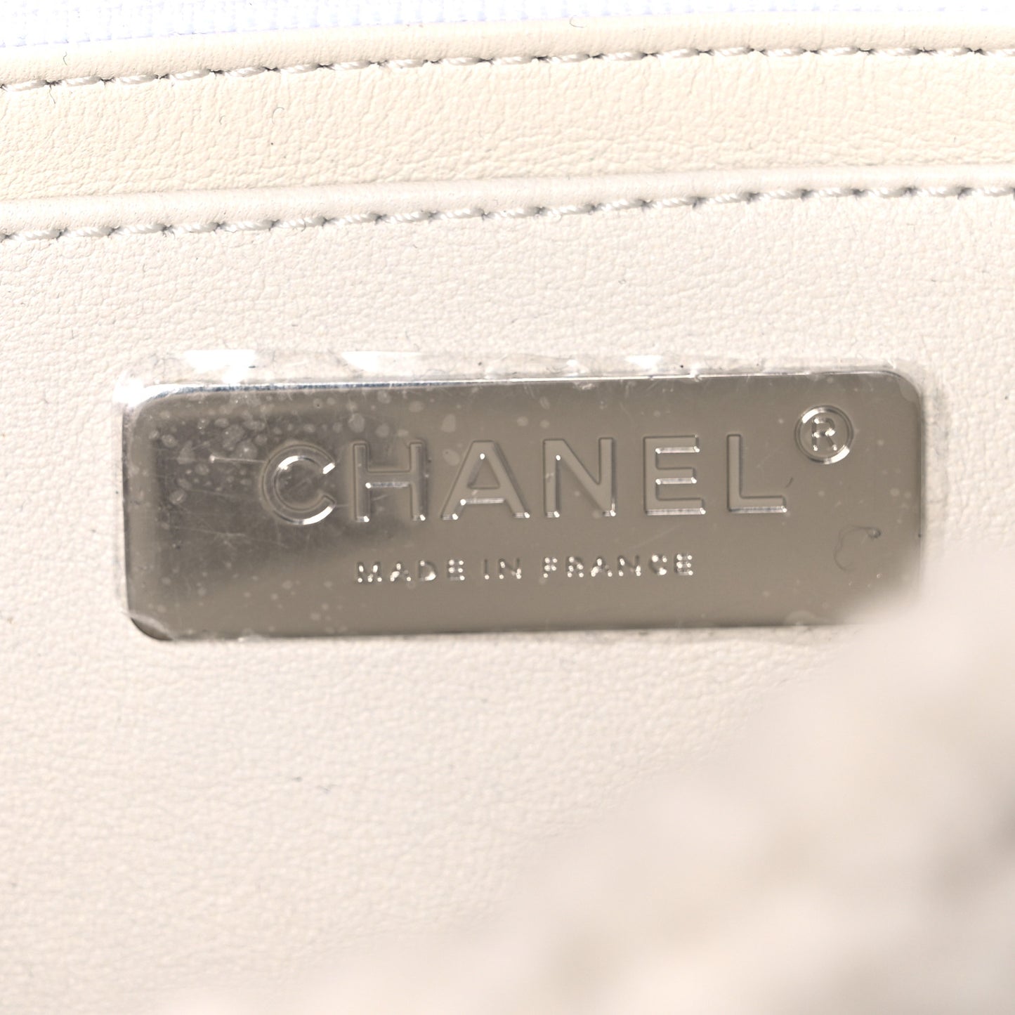 Wool Shearling Medium Single Flap White Black