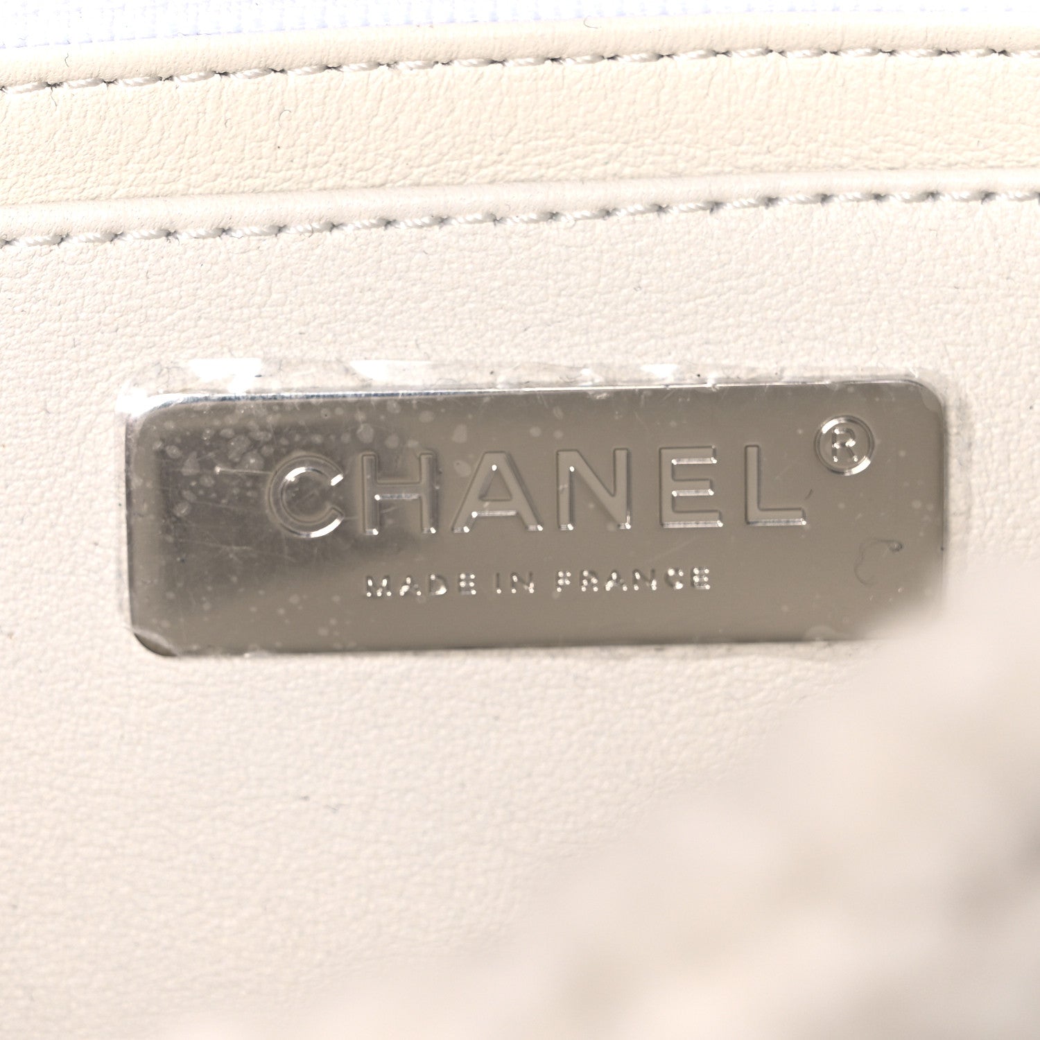 Chanel Wool Shearling Medium Single Flap White Black 6 of 11