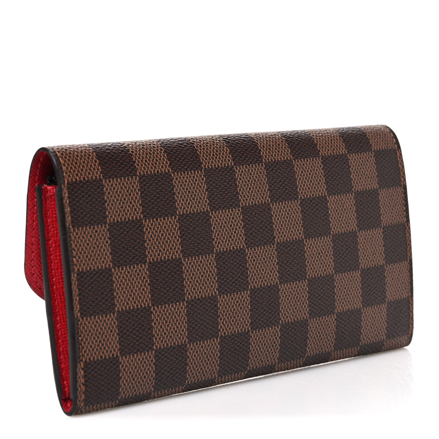Louis Vuitton Damier Ebene Emilie Wallet Red 3 of 6