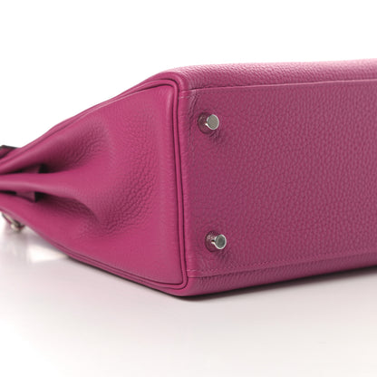 Hermes Togo Kelly Retourne 28 Rose Pourpre 9 of 11
