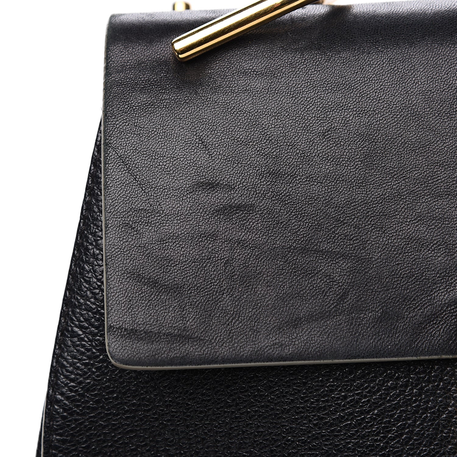 Chloe Grained Calfskin Lambskin Drew Shoulder Bag Black 8 of 12