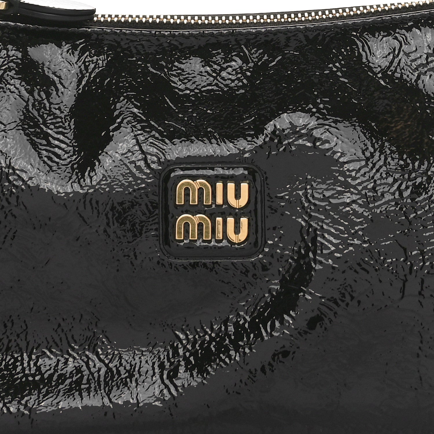 Miu Miu Naplak Patent Mini Spirit Cire Bag Black 7 of 9