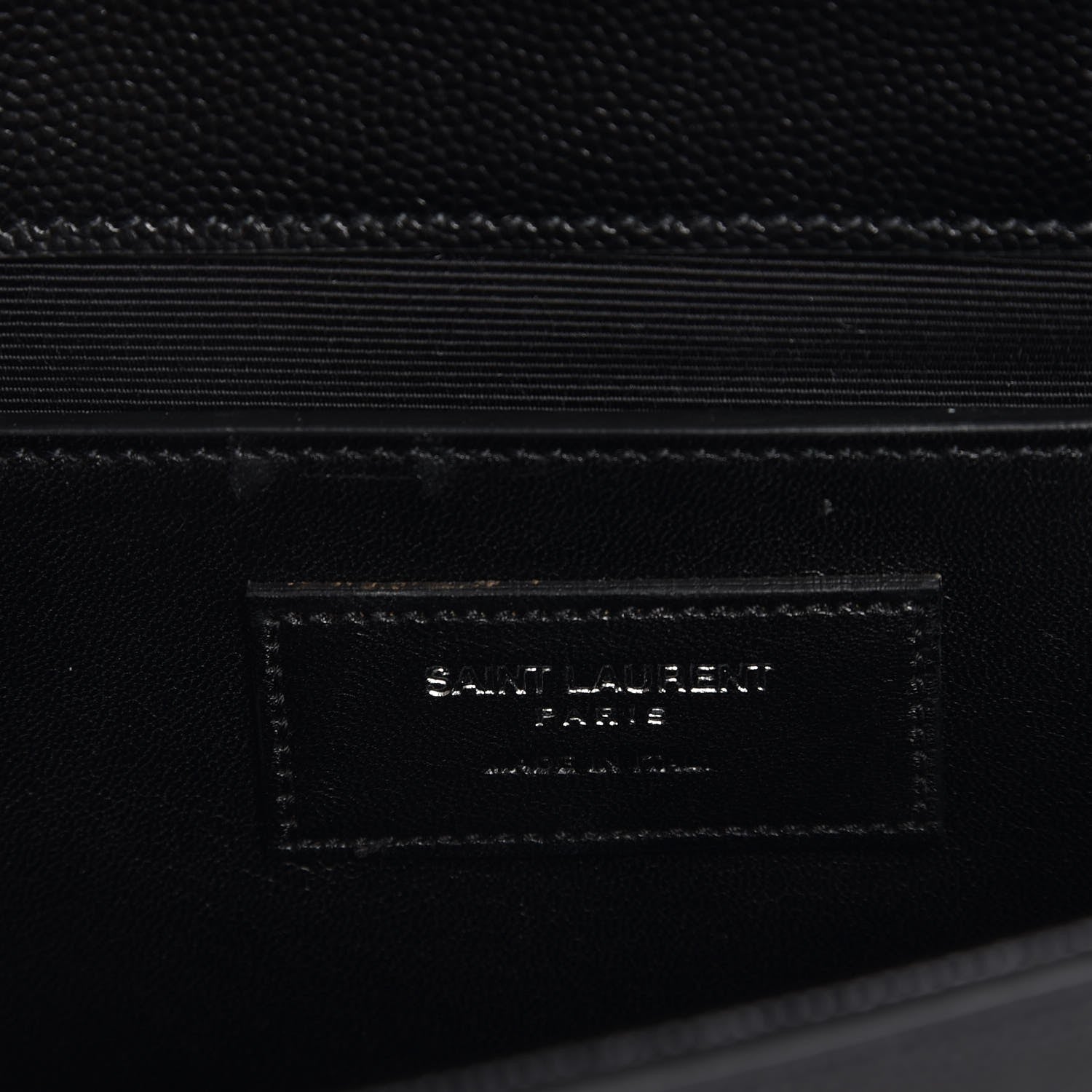 Saint Laurent Grain De Poudre Classic Monogram Kate Clutch Black 5 of 6
