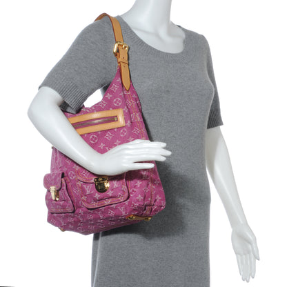 Louis Vuitton Denim Baggy GM Fuchsia 2 of 7