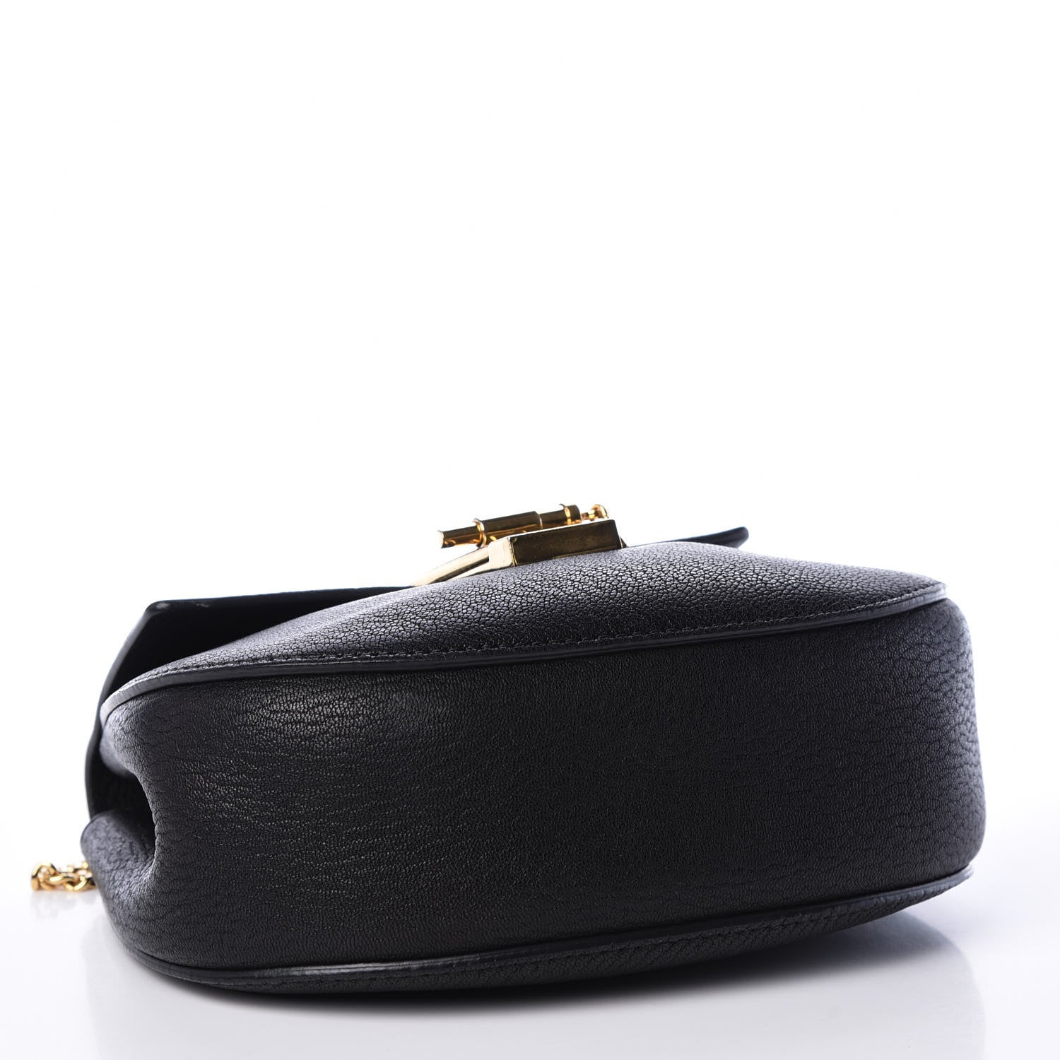 Chloe Grained Lambskin Mini Drew Shoulder Bag Black 3 of 10