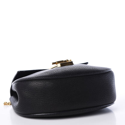 Chloe Grained Lambskin Mini Drew Shoulder Bag Black 3 of 10
