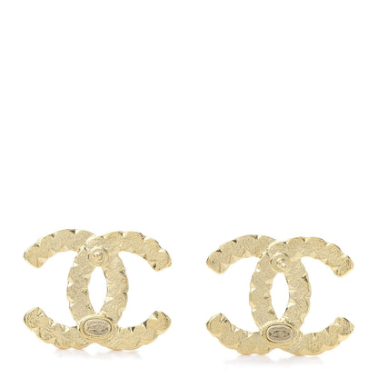 Chanel Crystal Over The Rainbow CC Earrings Gold Multicolor 4 of 5