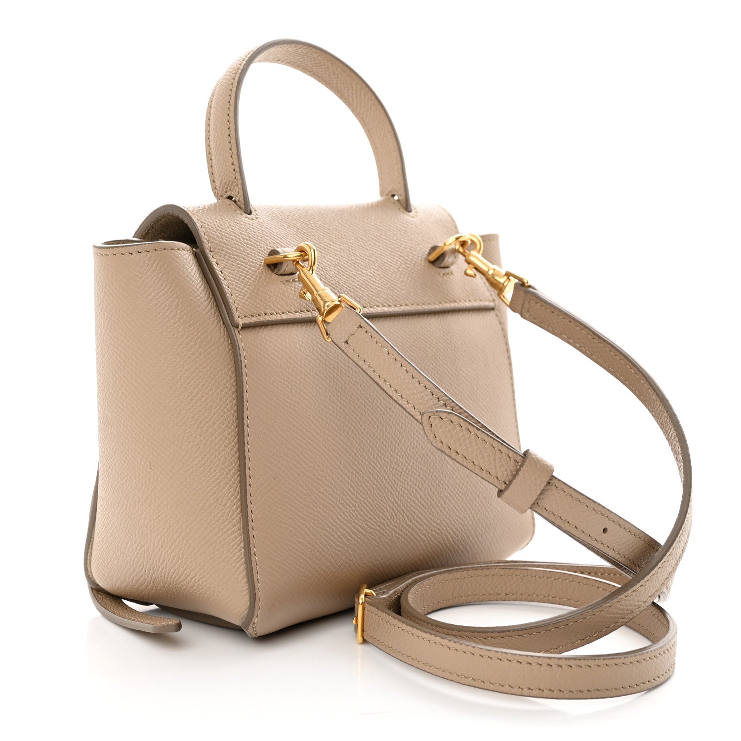 Celine Grained Calfskin Pico Belt Bag Light Taupe 3 of 13