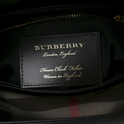 Burberry Derby Calfskin House Check Small Camberley Black 6 of 9
