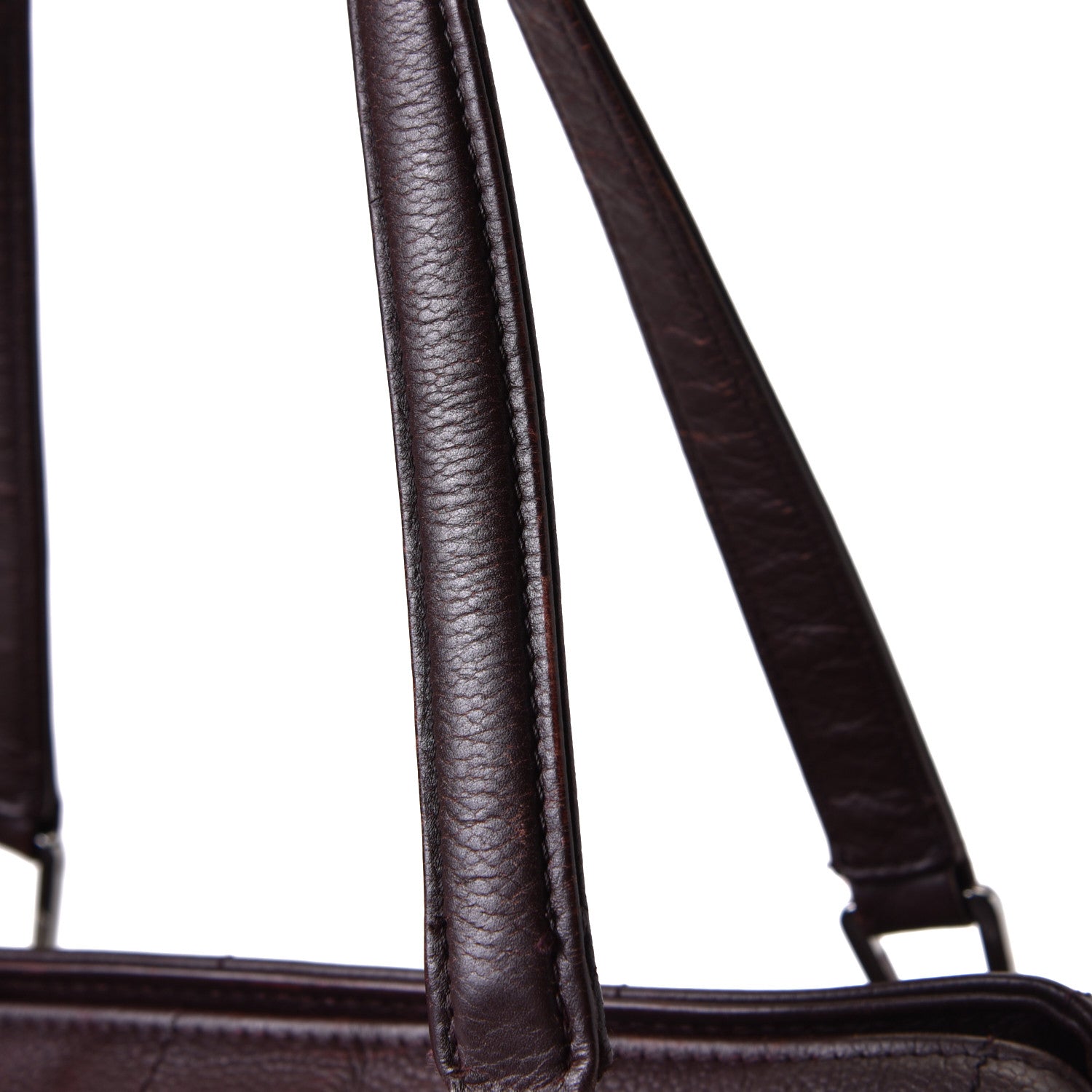 Chanel Caviar Square Stitched Tote Dark Brown 8 of 8