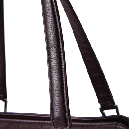 Chanel Caviar Square Stitched Tote Dark Brown 8 of 8