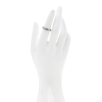 Cartier 18K White Gold 3.5mm LOVE Wedding Band Ring 51 5.75 2 of 4
