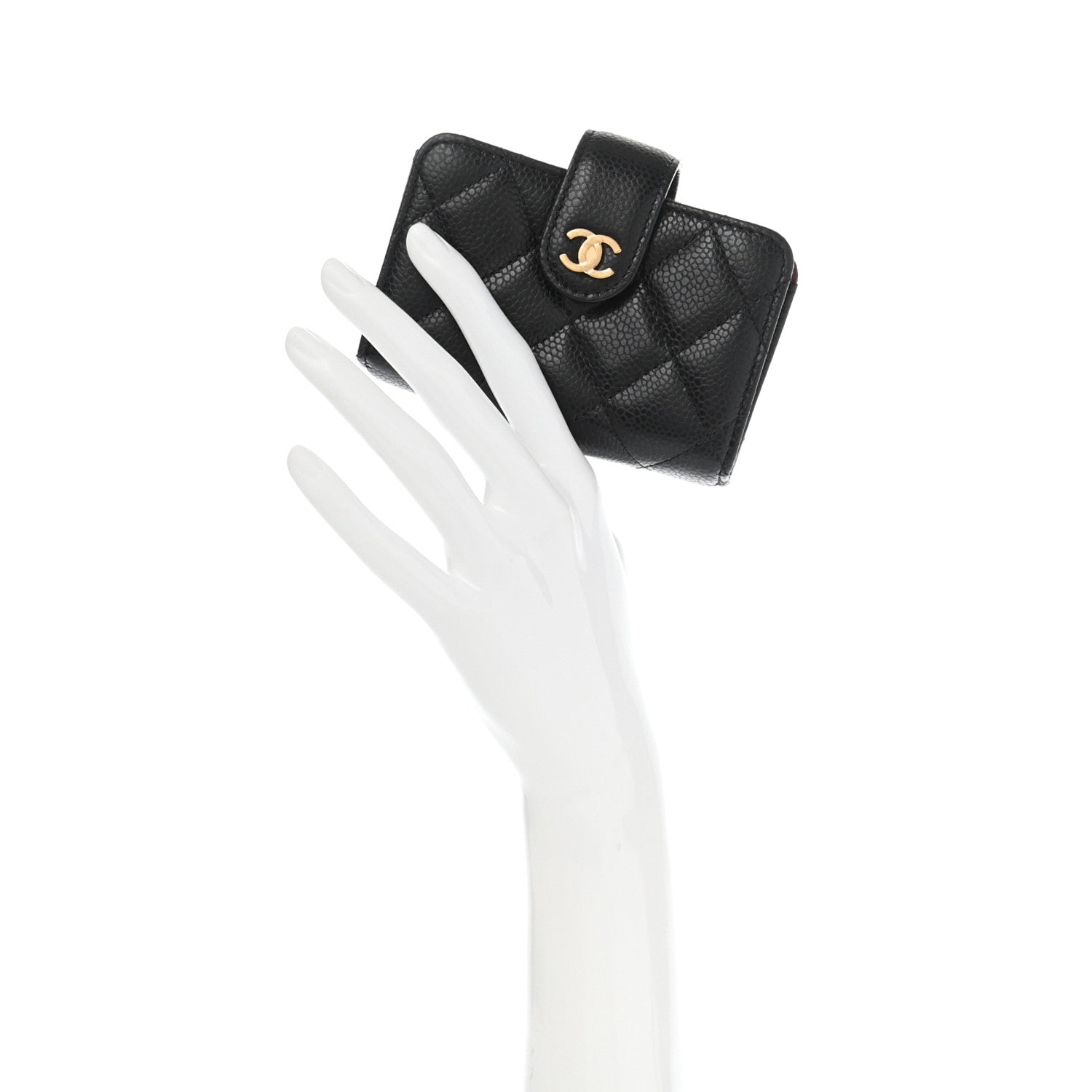 Chanel Caviar Quilted Gusseted Card Holder Black 2 of 8