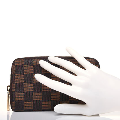 Louis Vuitton Damier Ebene Zippy Compact Wallet 2 of 11