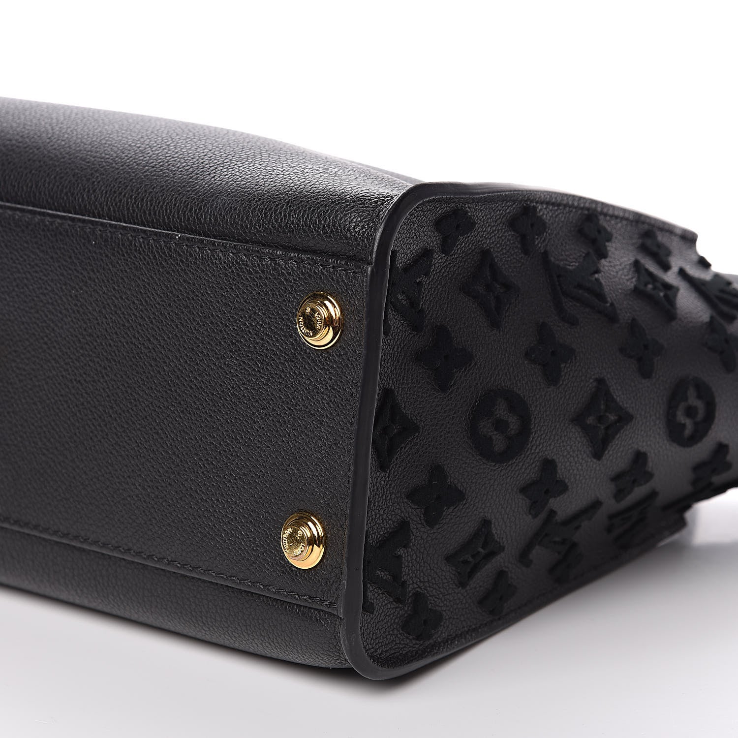 Louis Vuitton Calfskin Monogram Tufting On My Side Black 8 of 9