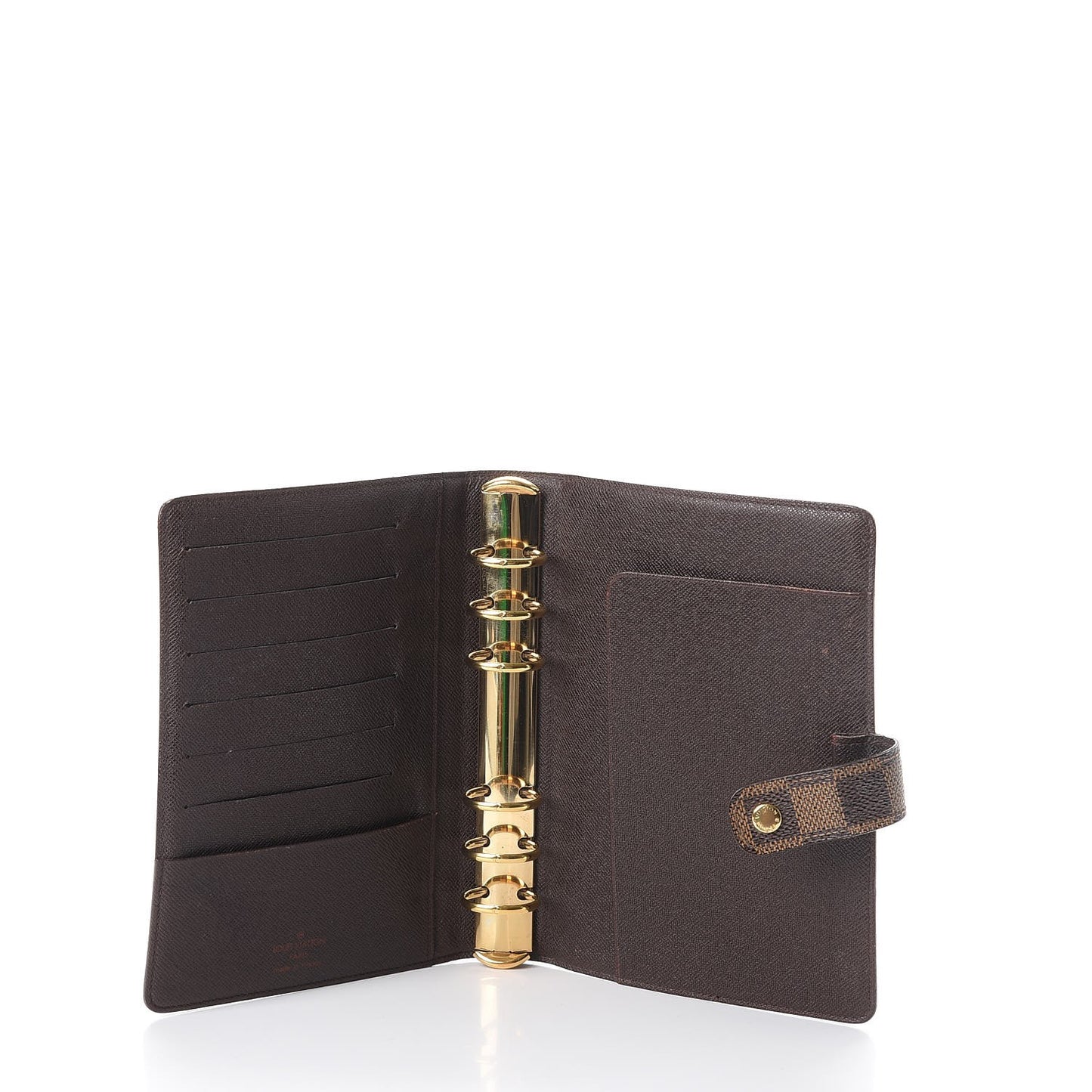 Damier Ebene Medium Ring Agenda Cover