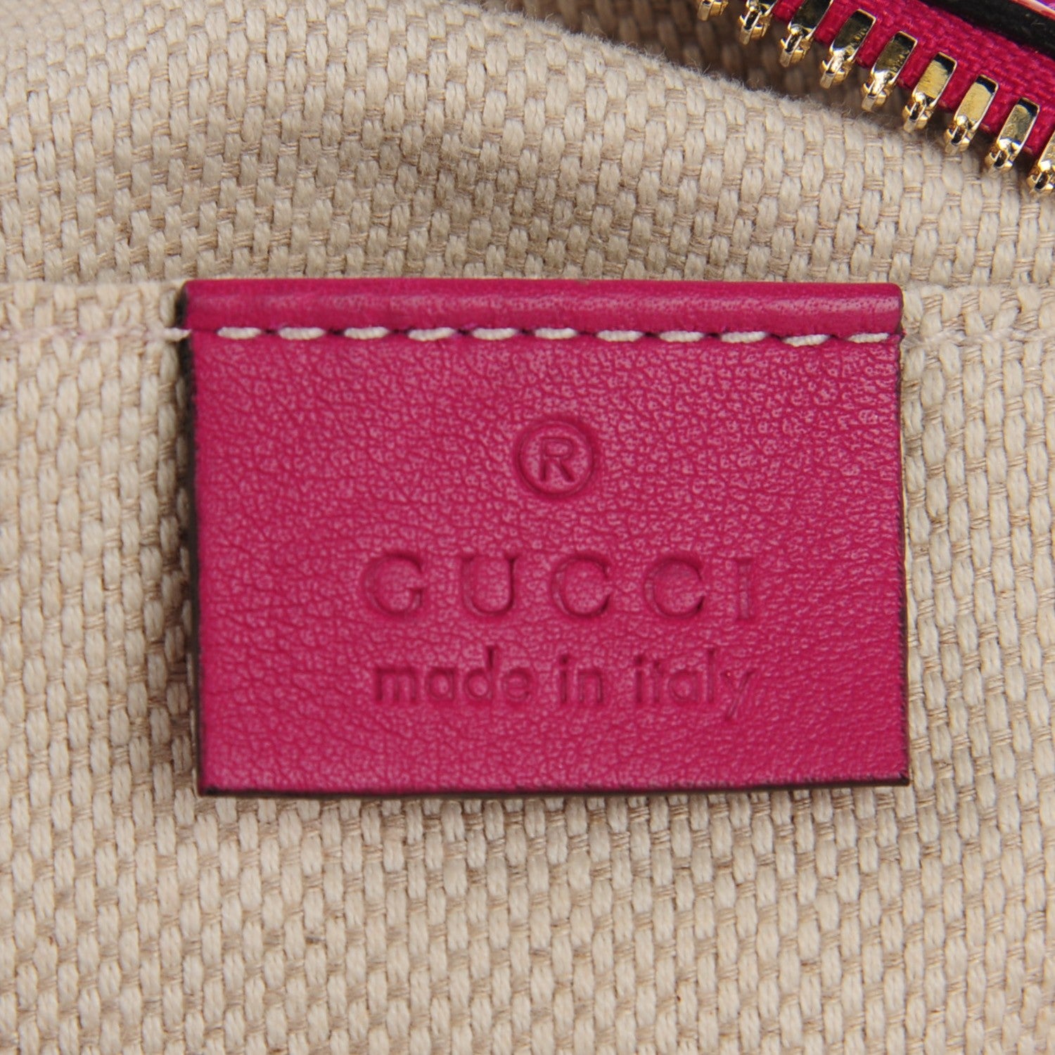 Gucci Soft Patent Small Soho Disco Bag Bright Bougainvillea 5 of 7
