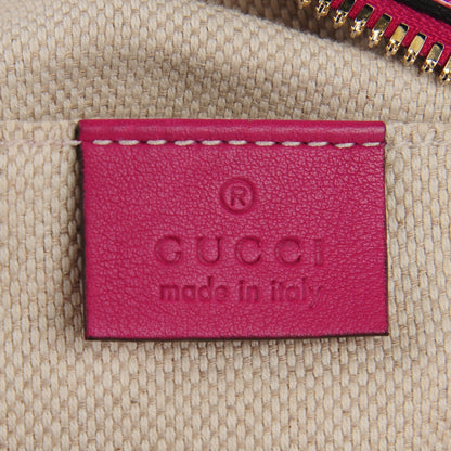 Gucci Soft Patent Small Soho Disco Bag Bright Bougainvillea 5 of 7
