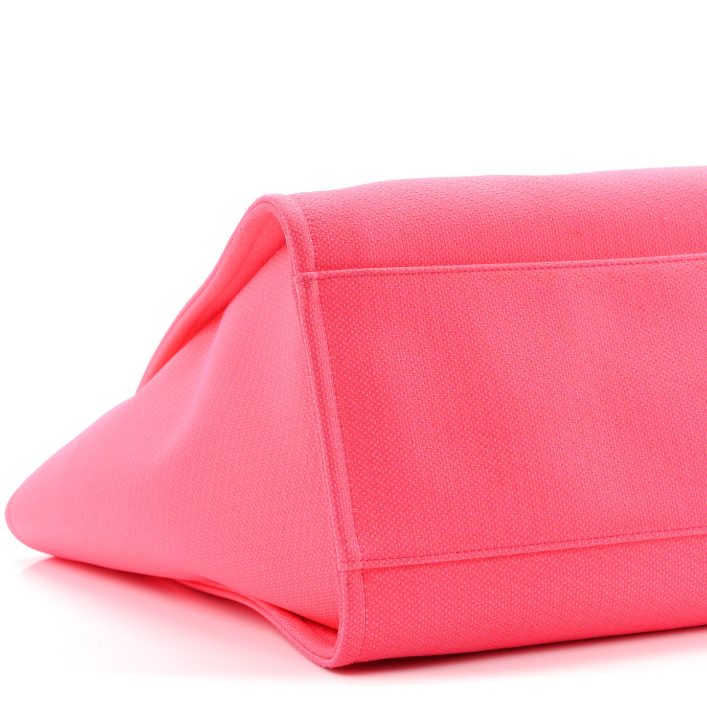 Mixed Fibers Calfskin Medium Deauville Tote Pink Orange