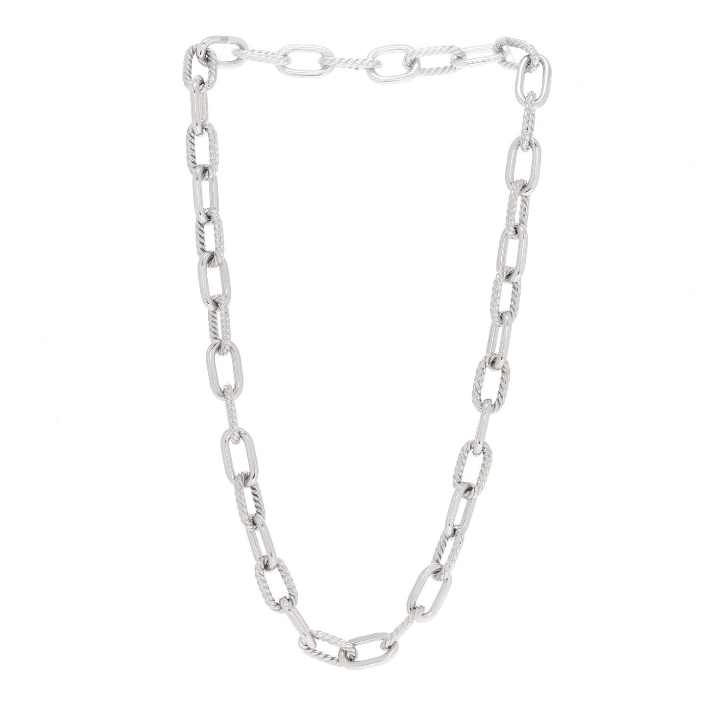 Sterling Silver 11mm Madison Chain Necklace 20.5"