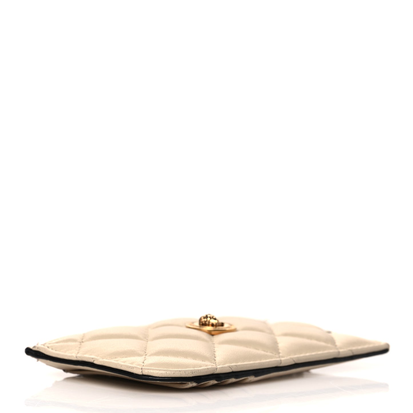 Nappa Quilted Tribute Key Pouch White
