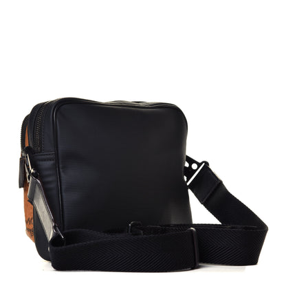 MCM Visetos Square 1976 Crossbody Bag Cognac Black 2 of 7