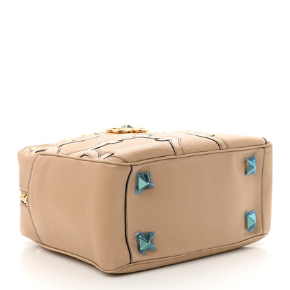 Salvatore Ferragamo Calfskin Gancini Shoulder Bag Beige 4 of 10
