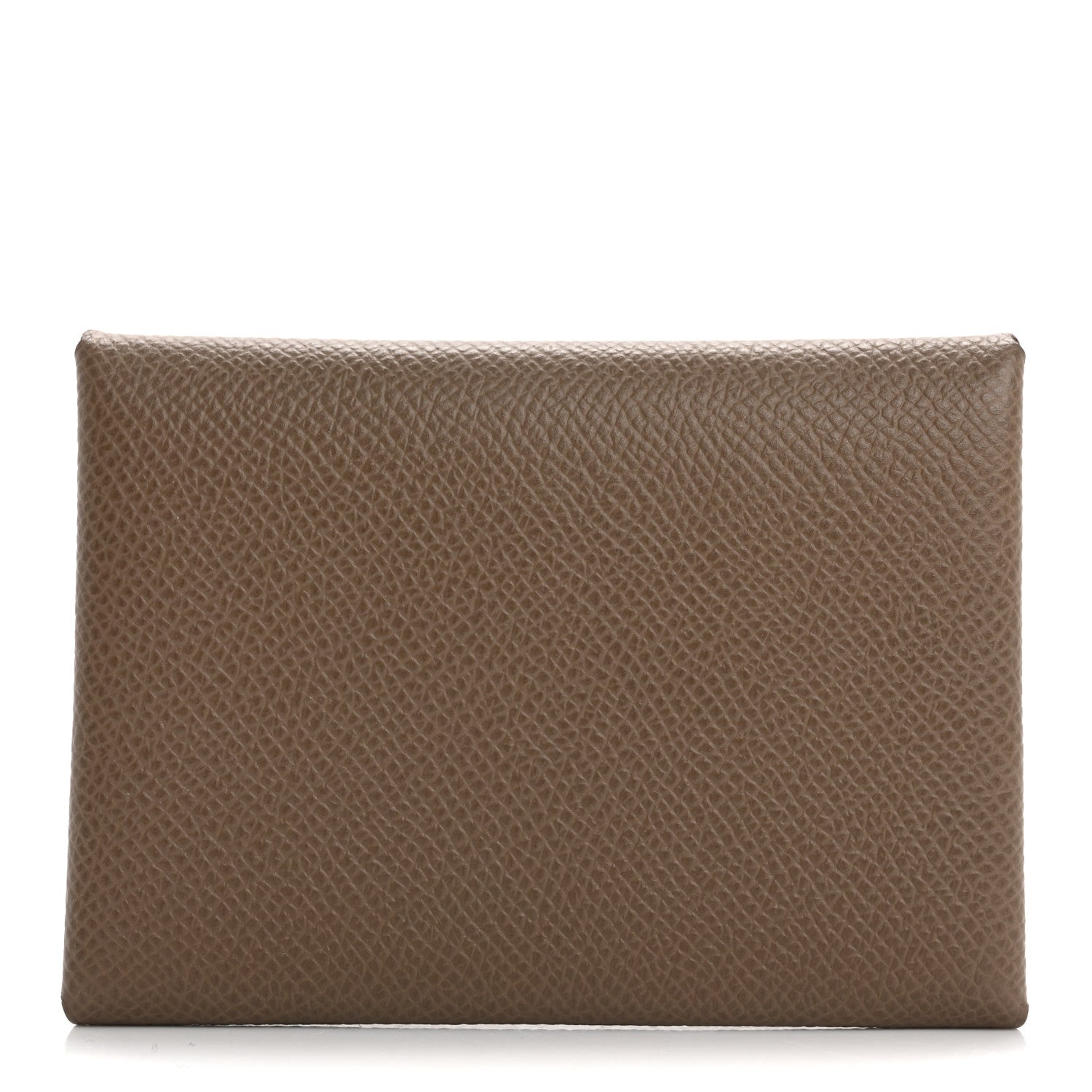 Hermes Epsom Calvi Duo Card Case Etoupe 1 of 8