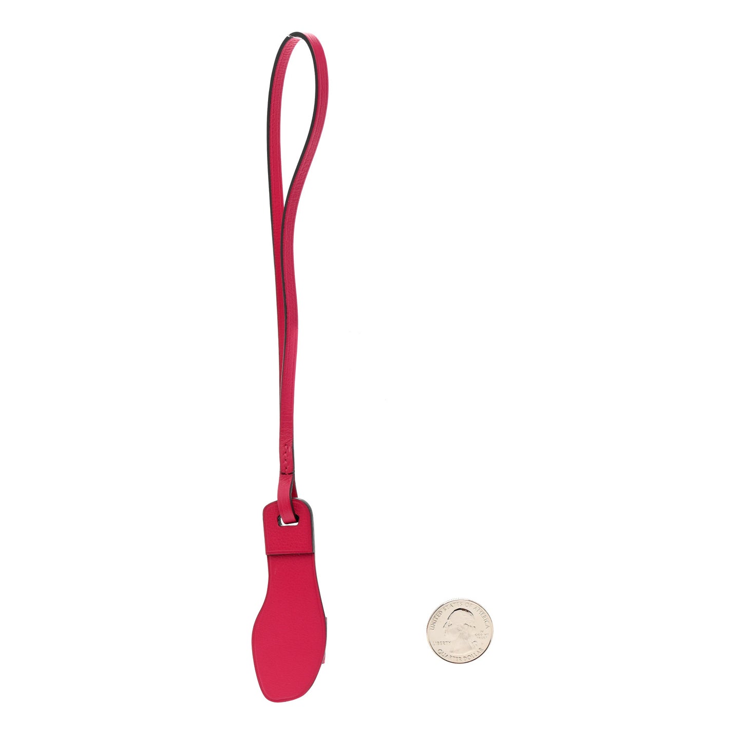 Epsom Butler Calfskin Hunter Oran Nano Bag Charm Rose Mexico