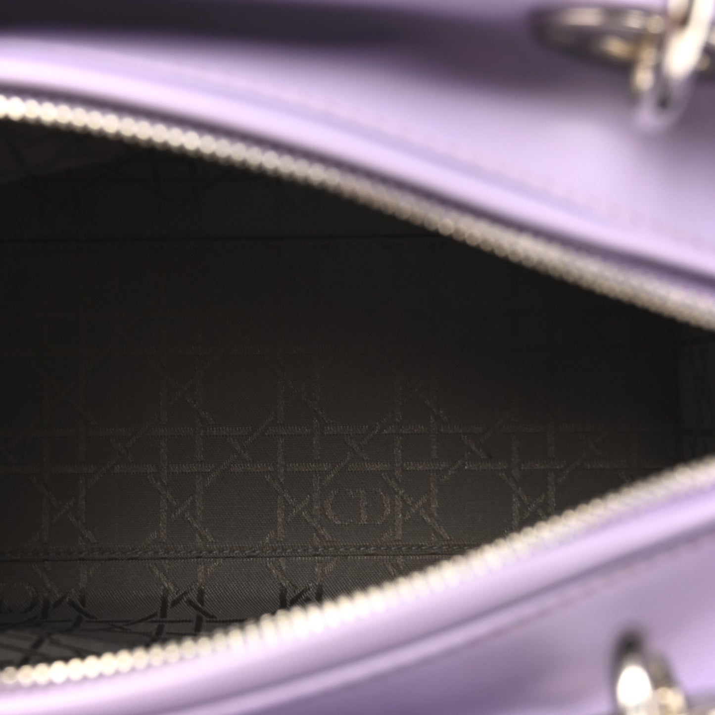 Lambskin Cannage Medium Lady Dior Purple