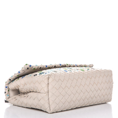 Bottega Veneta Nappa Intrecciato Meadow Flower Embroidered Baby Olimpia Mist 4 of 7