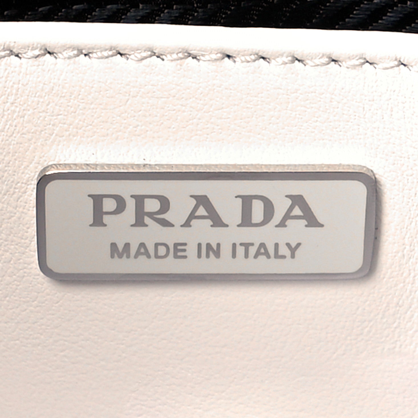 Prada Spazzolato Cleo Flap Shoulder Bag White 6 of 10