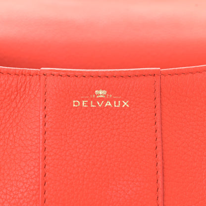 Delvaux Grained Calfskin Mini Brillant Satchel Piment 6 of 10