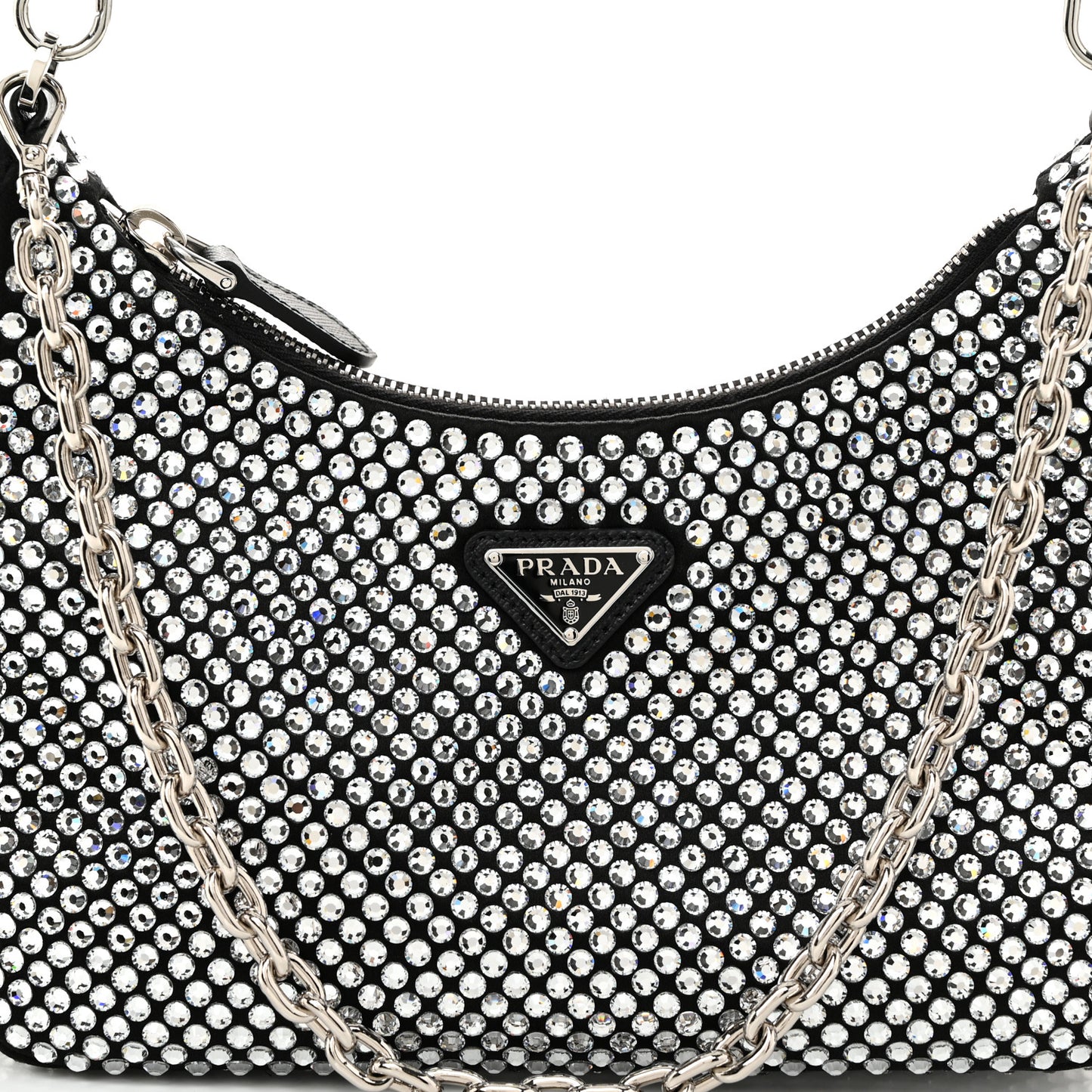 Satin Crystal Re-Edition 2005 Shoulder Bag Cristal