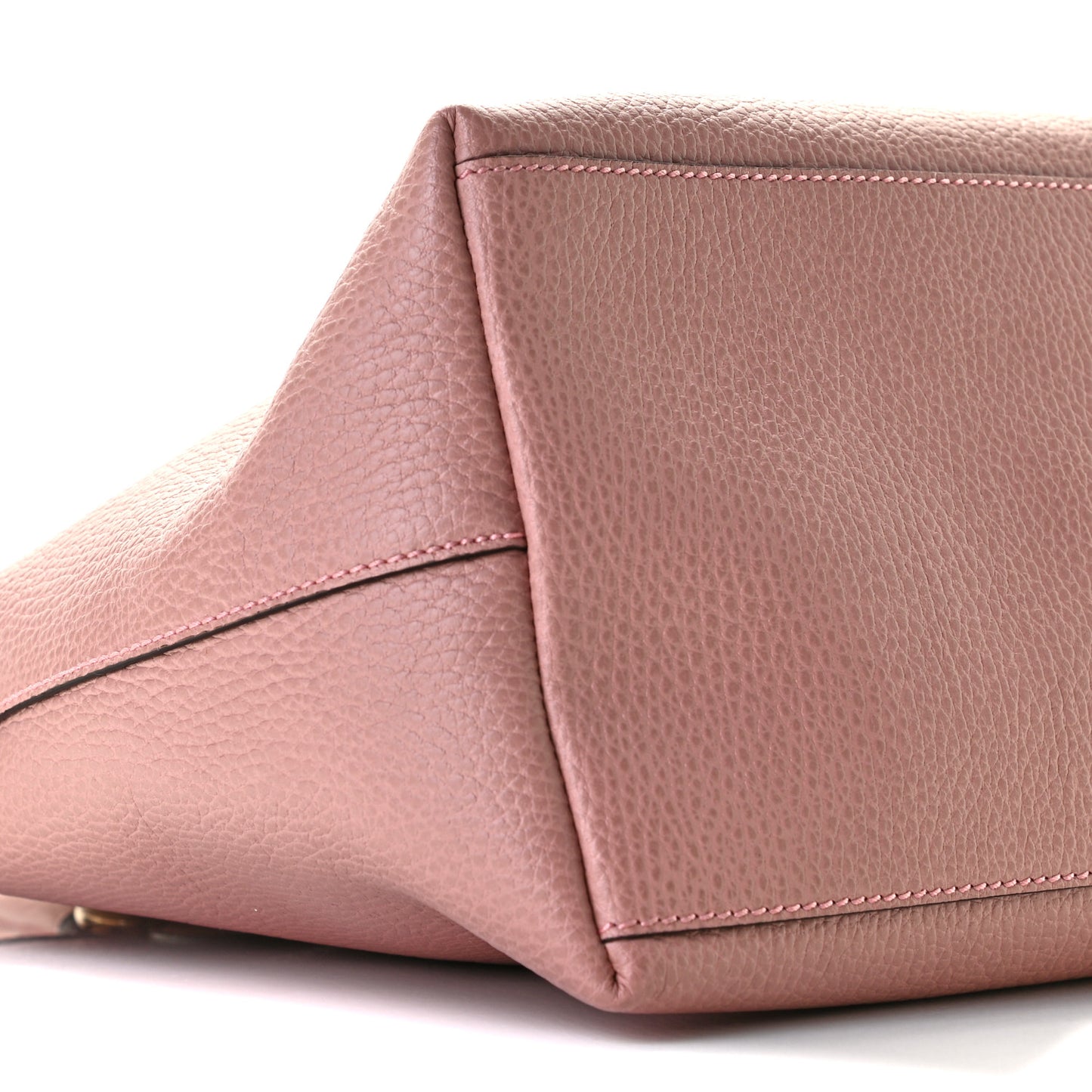 Dollar Calfskin GG Charm Dome Satchel Soft Pink