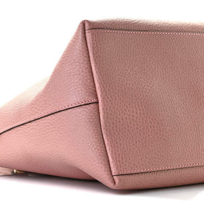 Gucci Dollar Calfskin GG Charm Dome Satchel Soft Pink 8 of 9
