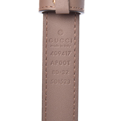 Gucci Calfskin Double G 20mm Belt 80 32 Porcelain Rose 4 of 6