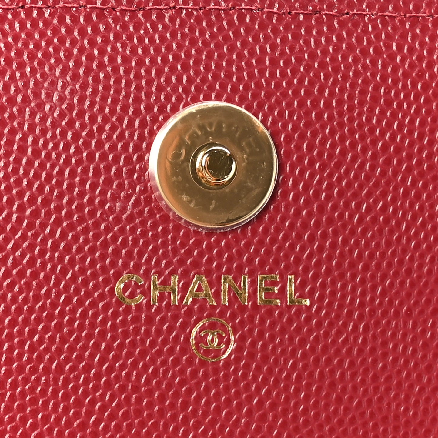 Caviar Quilted Pocket Twins Clutch With Chain Burgundy