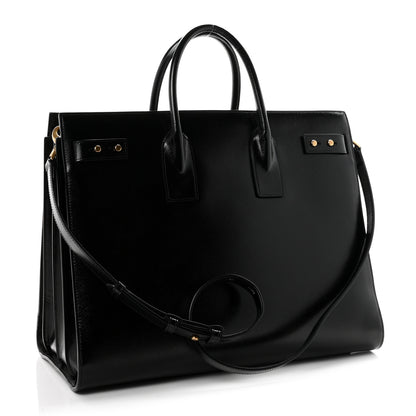 Saint Laurent Patent Grain De Poudre Large Souple Sac De Jour Black 4 of 11
