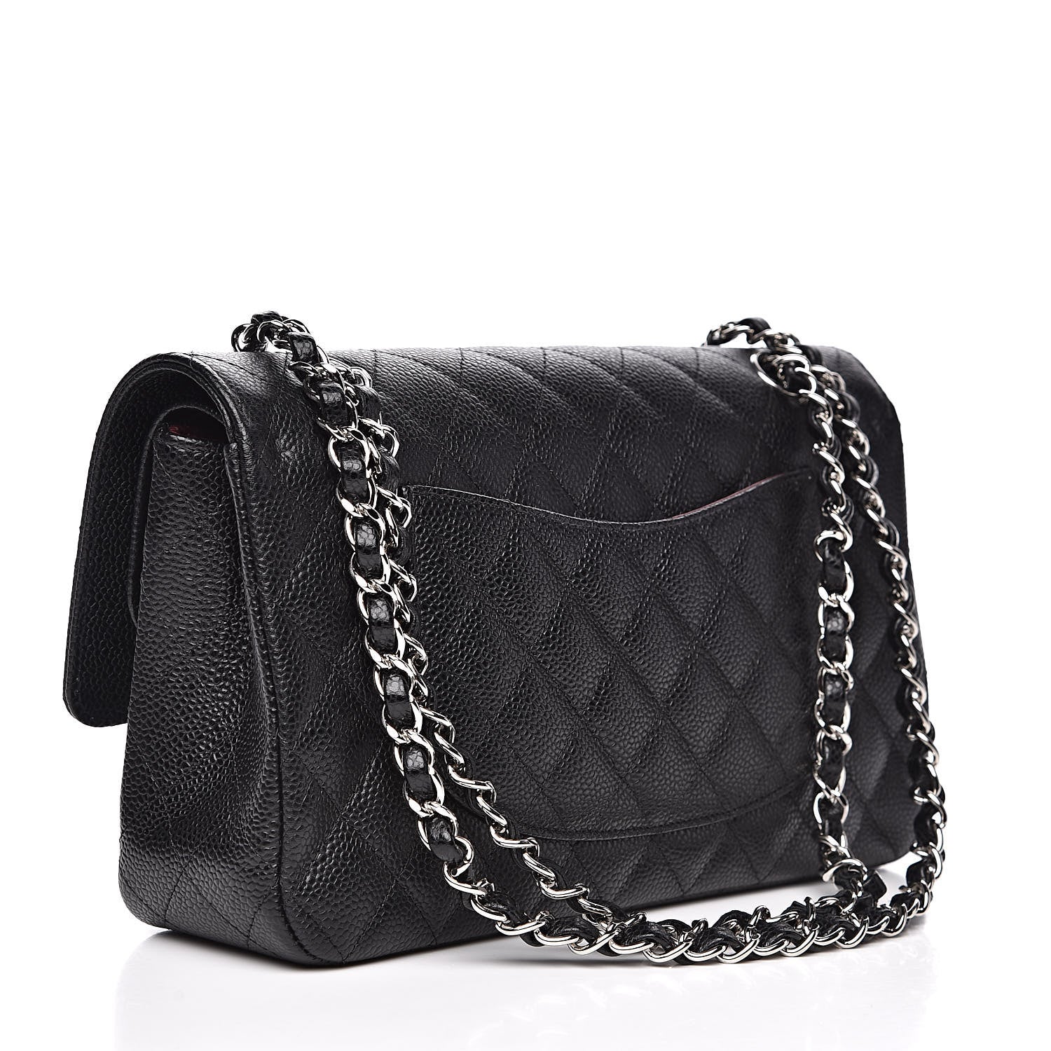 Chanel Caviar Quilted Medium Double Flap Black 3 of 12