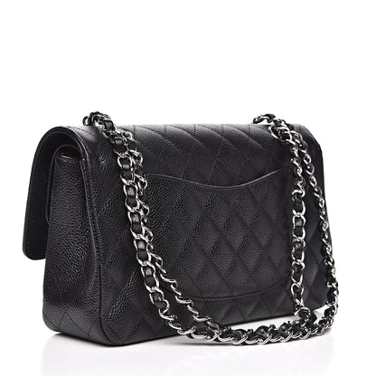 Chanel Caviar Quilted Medium Double Flap Black 3 of 12
