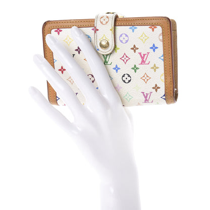 Louis Vuitton Monogram Multicolor French Purse Wallet White 2 of 6