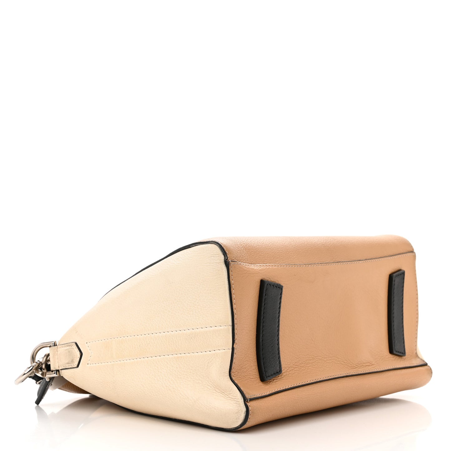 Sugar Goatskin Mini Tri-Color Antigona Light Brown Beige Black